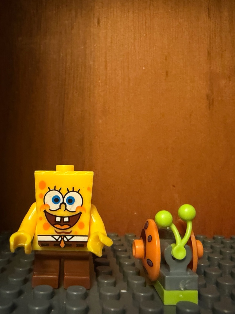 SpongeBob SquarePants Minifigure and Gary Snail